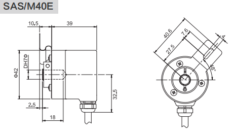 RS485、MODBUS-RTU工业绝对值编码器SAS/M40-西威迪编码器